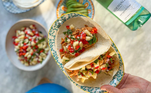 Cassie Slaney’s Chicken Tinga Tacos with Edenvale Sauvignon Blanc