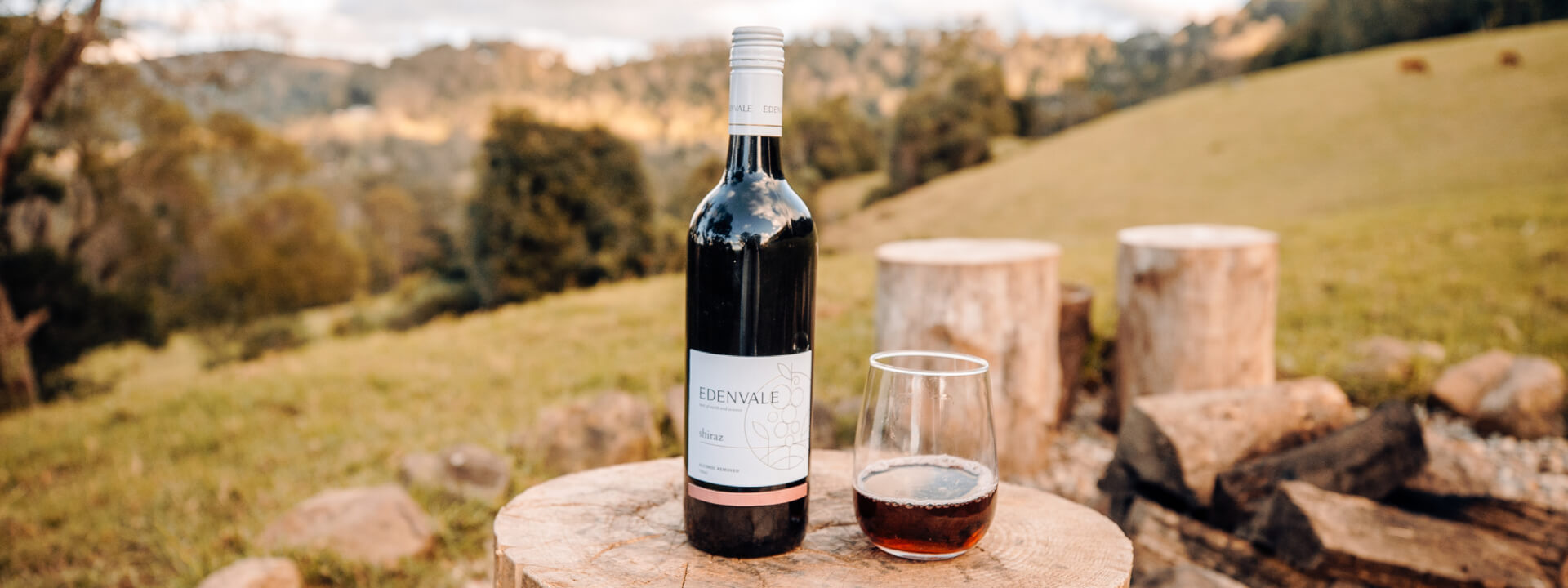 Alcohol removed Edenvale Shiraz red wine