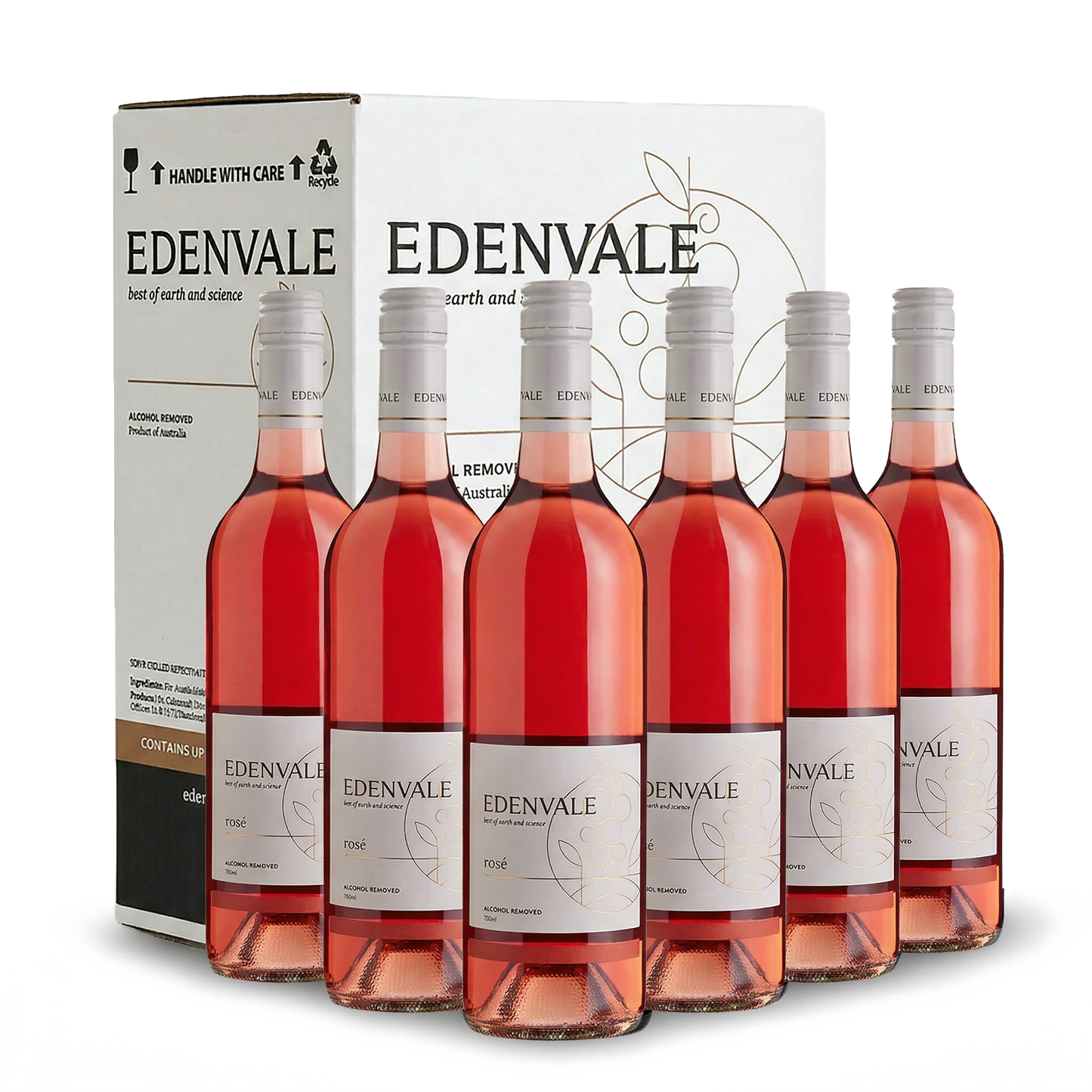 Edenvale Classic Collection Rosé 6-pack with carton — alcohol removed wine bulk buy