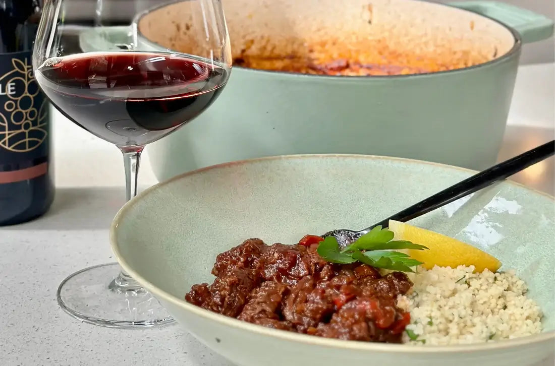 Red wine with Tempranillo Braised Beef