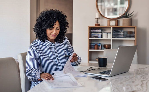 Women working at home