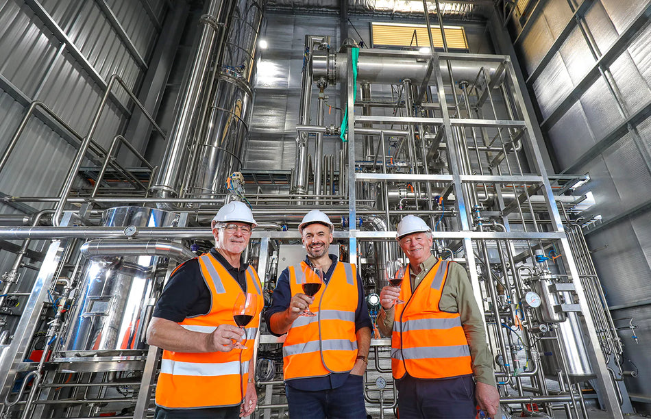 Inside Edenvale's alcohol-removal facility