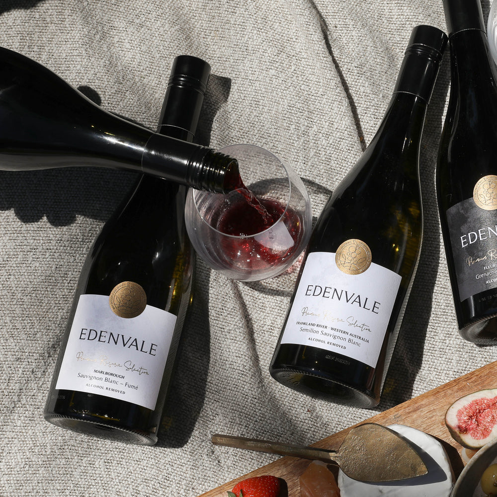 Edenvale non-alcoholic Marlborough Sauvignon Blanc Fume bottle