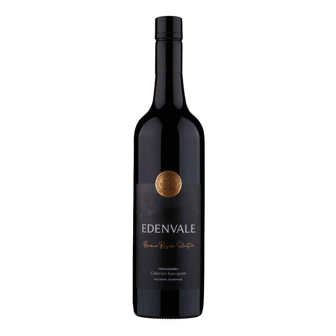 Edenvale Premium Reserve Selection Coonawarra Cabernet Sauvignon 750ml bottle — alcohol removed wine