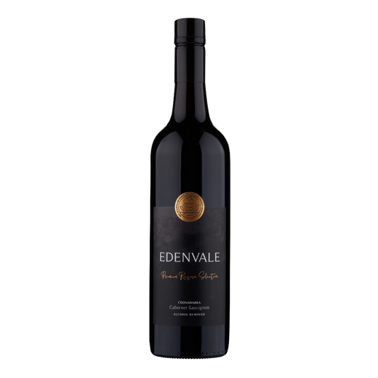 Edenvale Premium Reserve Selection Coonawarra Cabernet Sauvignon 750ml bottle — alcohol removed wine