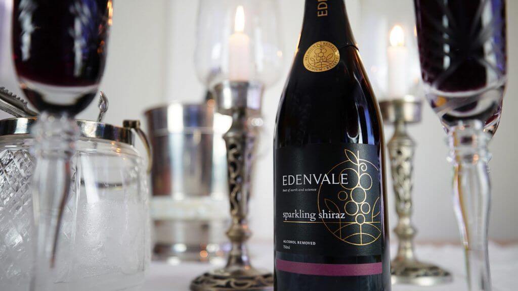 Edenvale non-alcoholic Premium reserve sparkling shiraz red wine