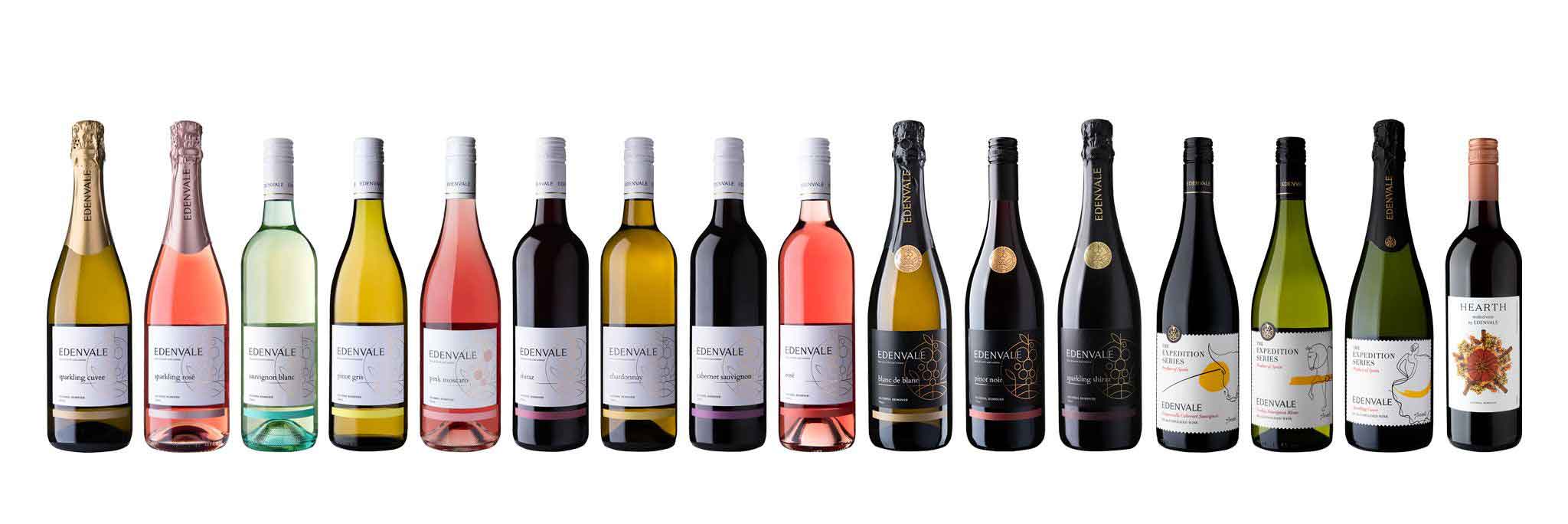 A selection of Edenvale alcohol-removed wine 