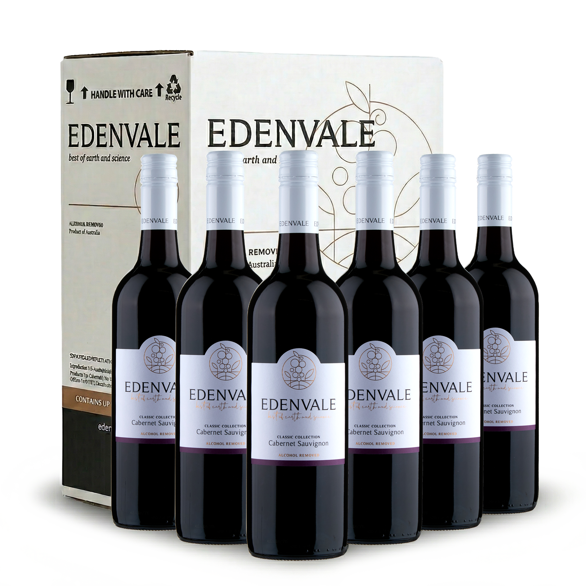 Edenvale Classic Collection Cabernet Sauvignon 6-pack with carton — alcohol removed wine bulk buy