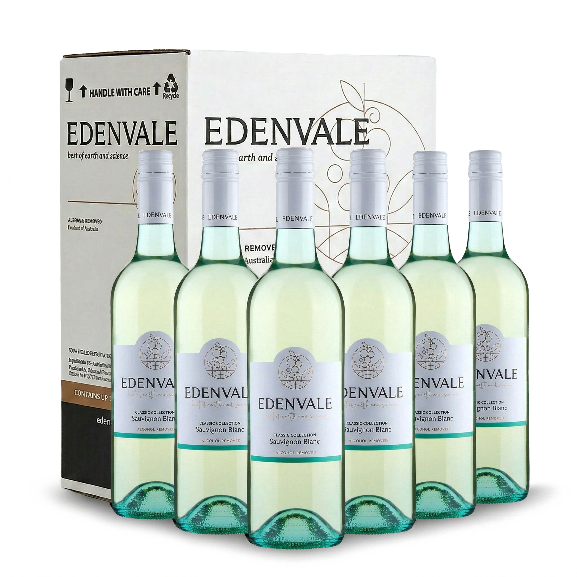 Edenvale Classic Collection Sauvignon Blanc 6-pack with carton — alcohol removed wine bulk buy