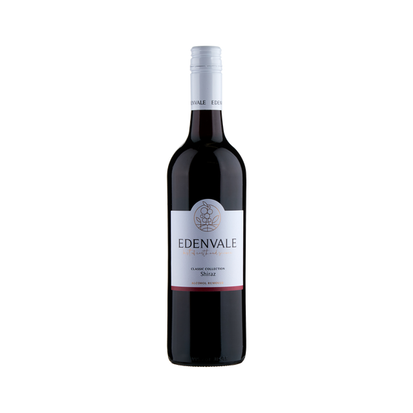 Full bottle of Edenvale Shiraz Non-Alcoholic Red Wine 