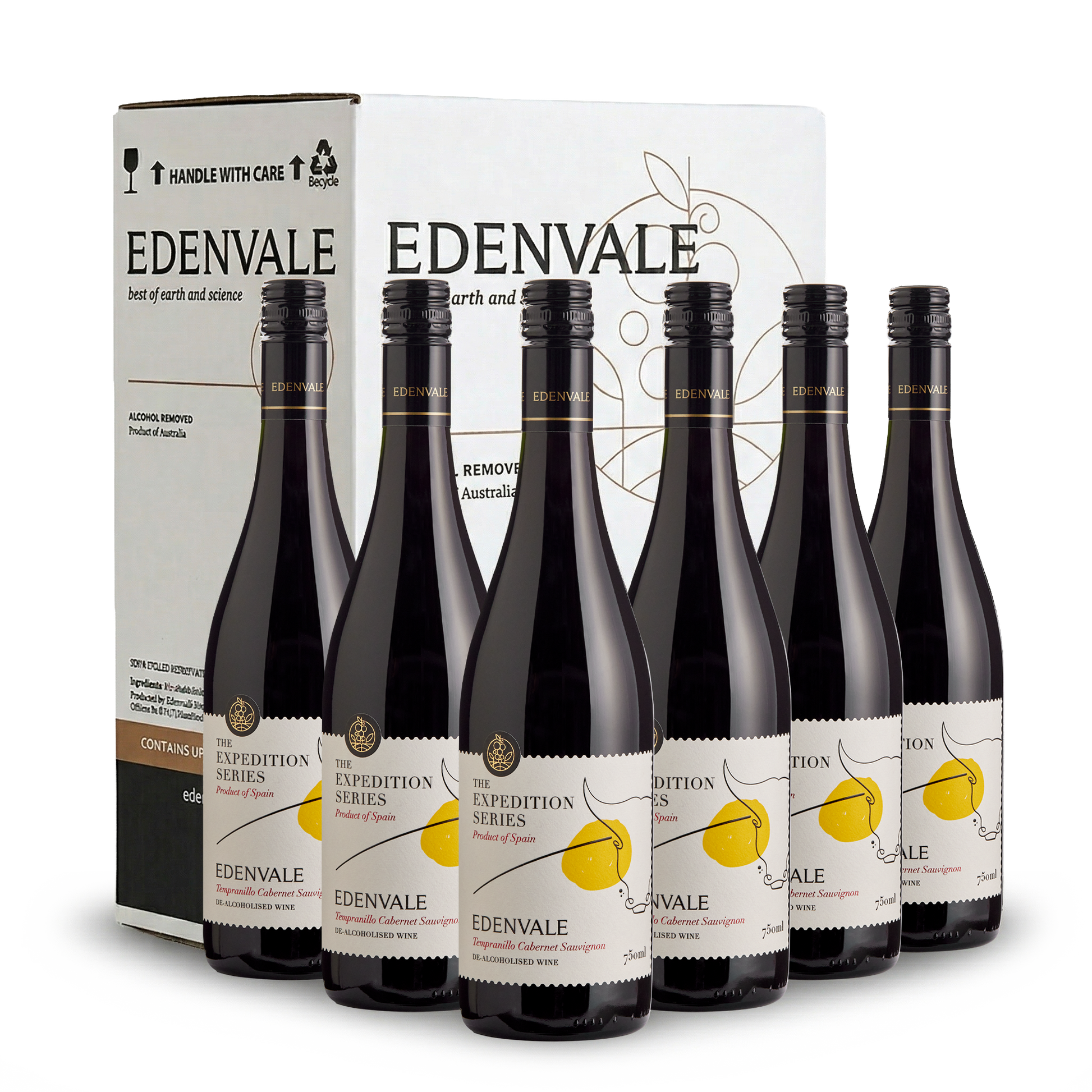 Edenvale Expedition Series Spanish Tempranillo 6-pack with carton — de-alcoholised wine