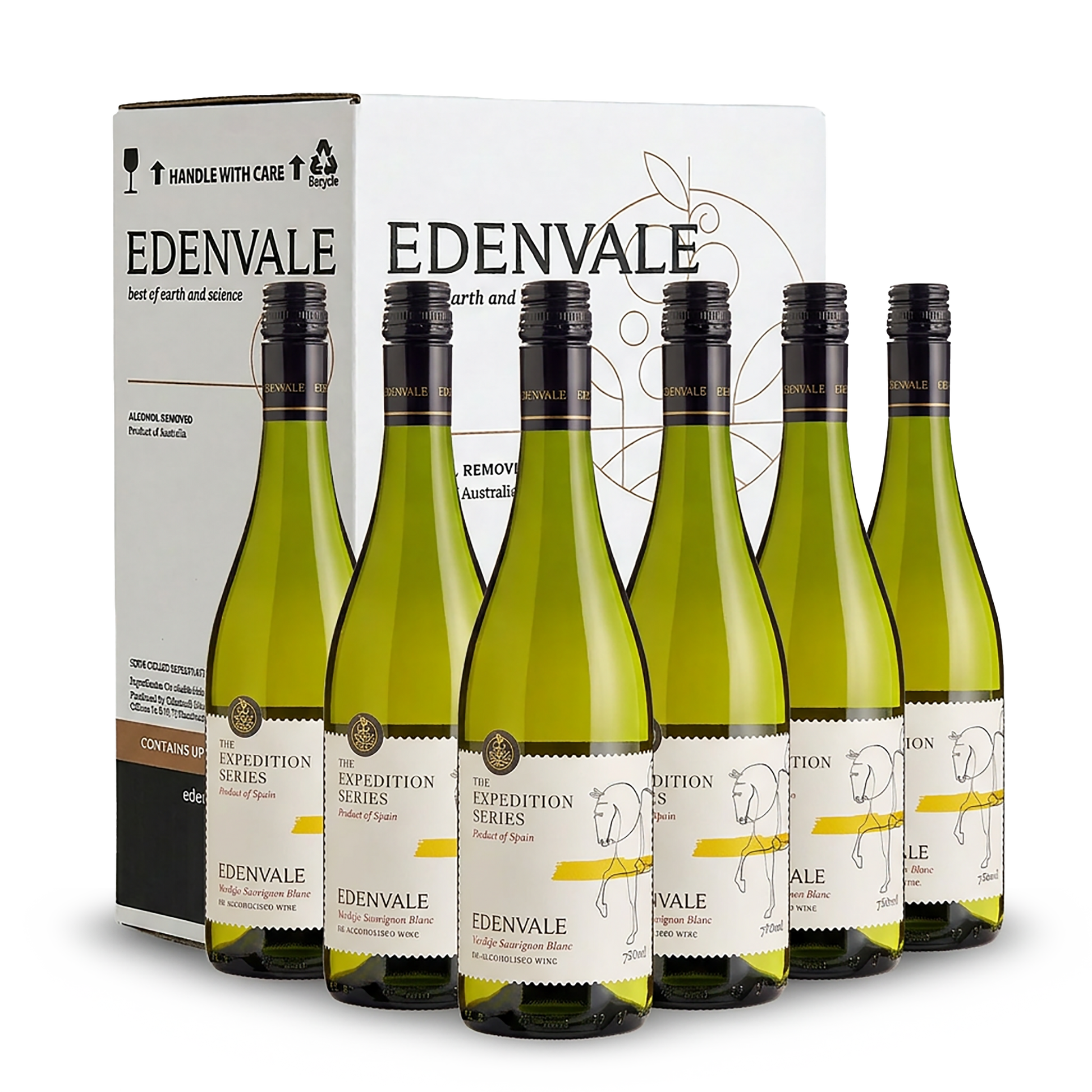 Edenvale Expedition Series Verdejo Sauvignon Blanc 6-pack with carton — de-alcoholised wine