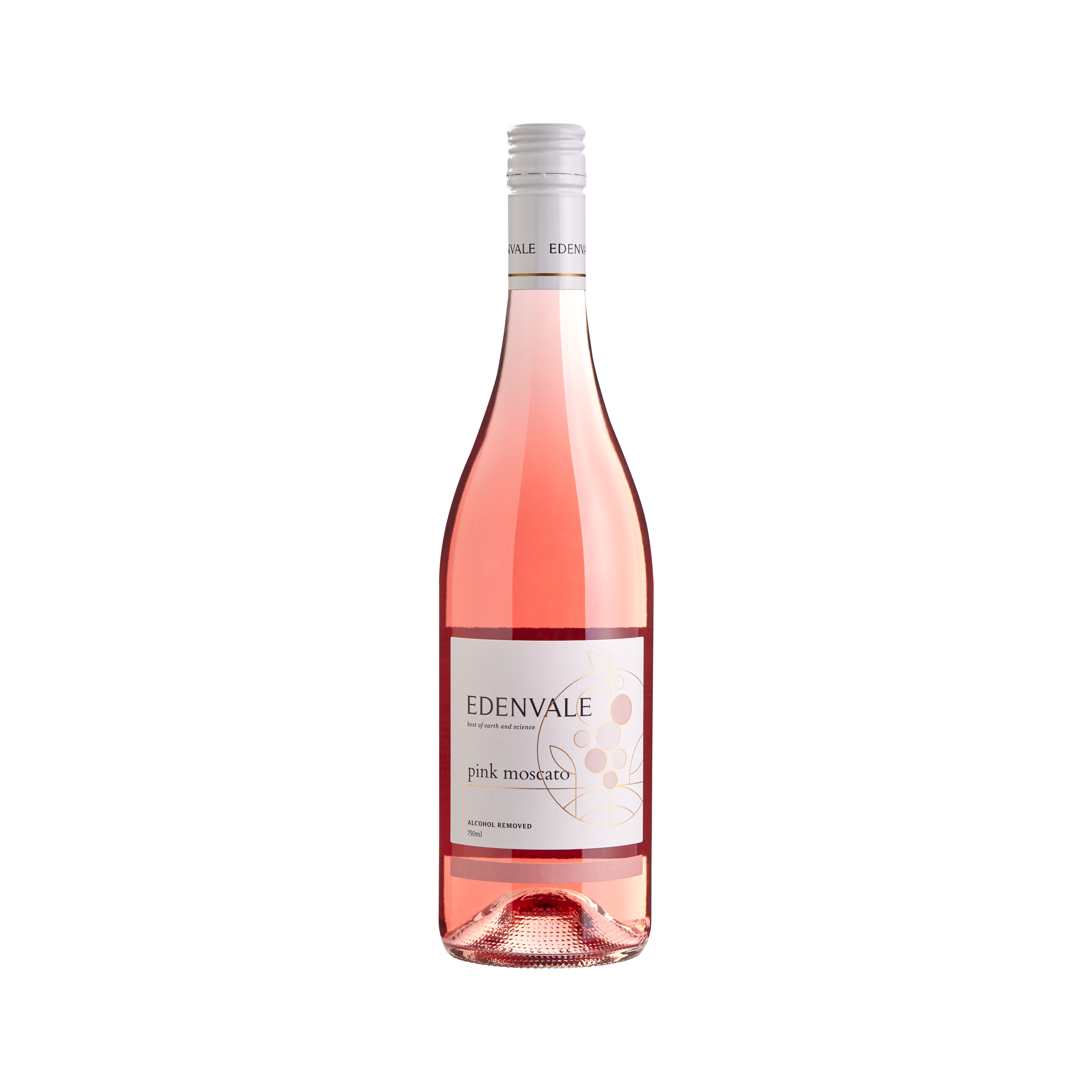 Edenvale Pink Moscato 750ml bottle — alcohol removed wine