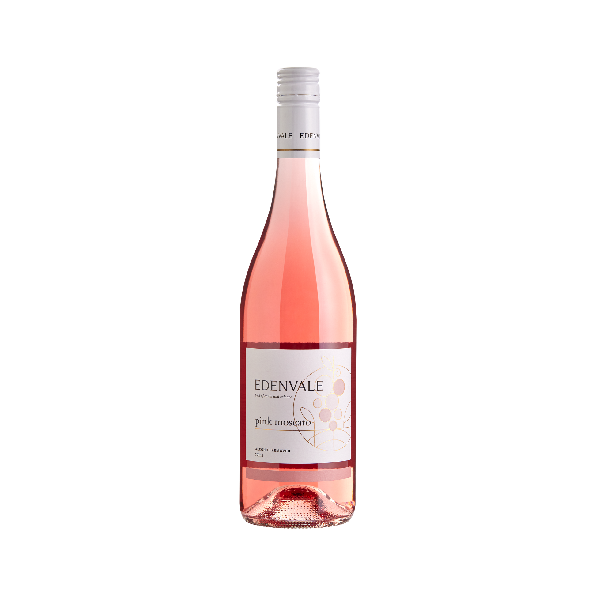 Edenvale Pink Moscato 750ml bottle — alcohol removed wine