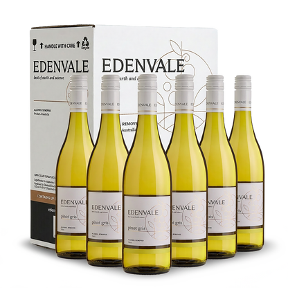 Edenvale Pinot Gris 6-pack with carton — alcohol removed wine bulk buy