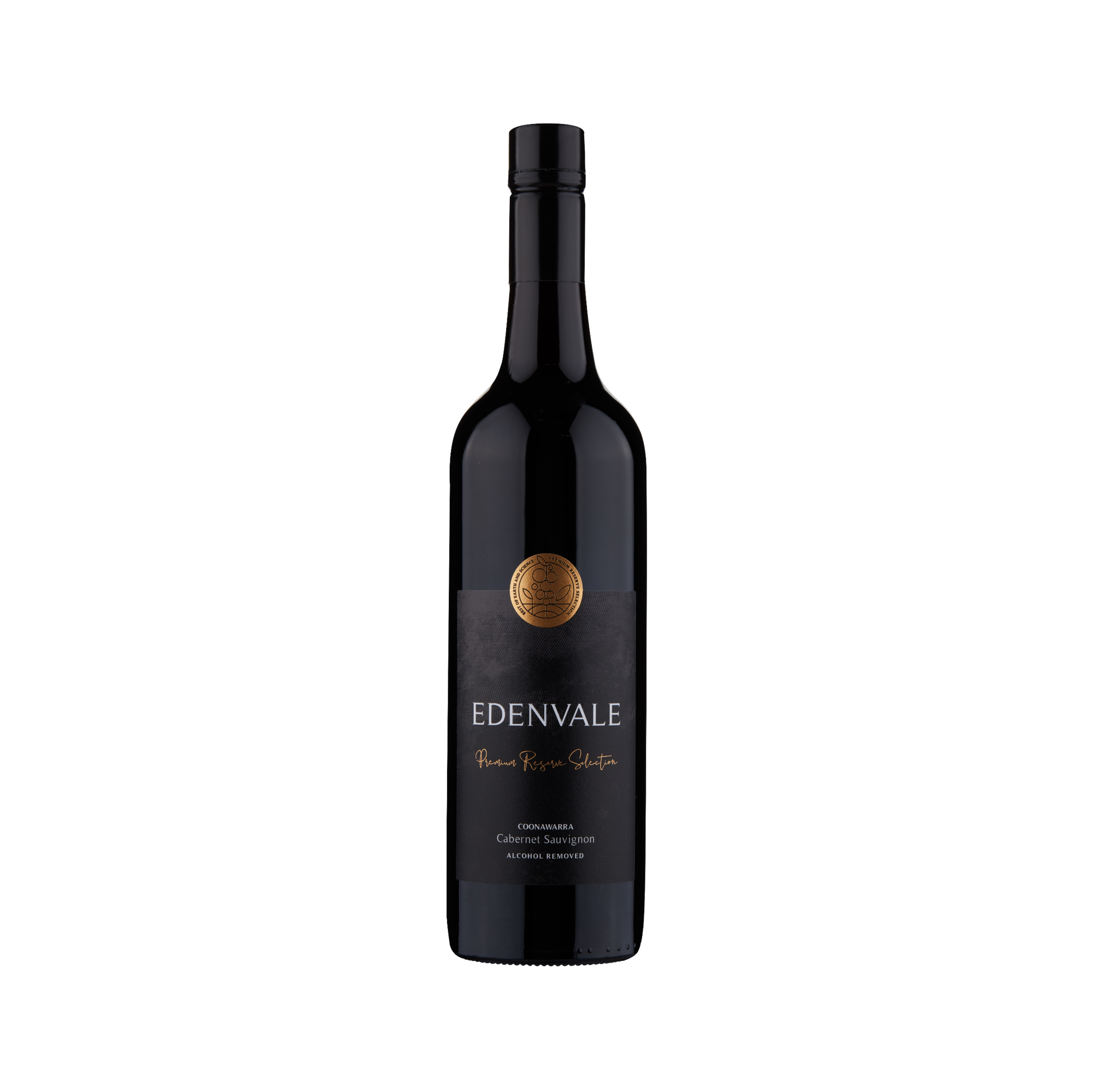 Edenvale Premium Reserve Selection Coonawarra Cabernet Sauvignon 750ml bottle — alcohol removed wine