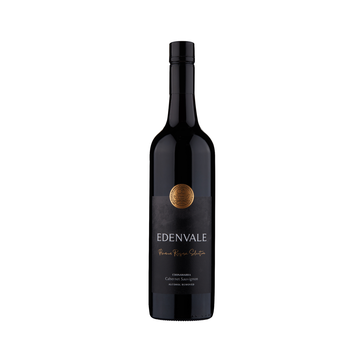 Edenvale Premium Reserve Selection Coonawarra Cabernet Sauvignon 750ml bottle — alcohol removed wine