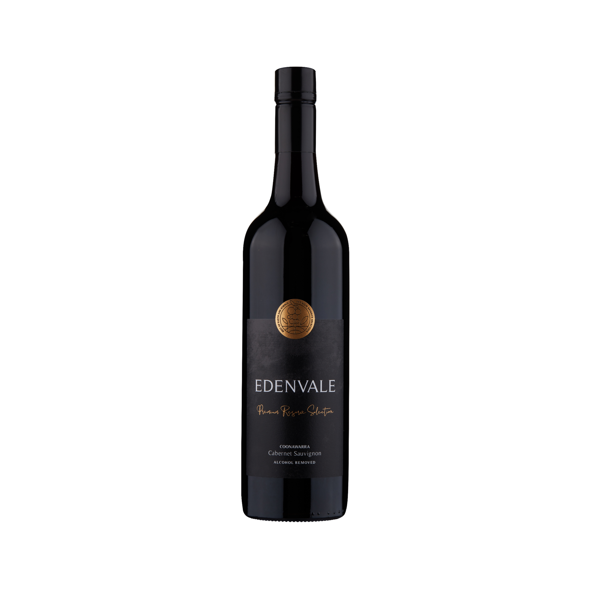 Edenvale Premium Reserve Selection Coonawarra Cabernet Sauvignon 750ml bottle — alcohol removed wine