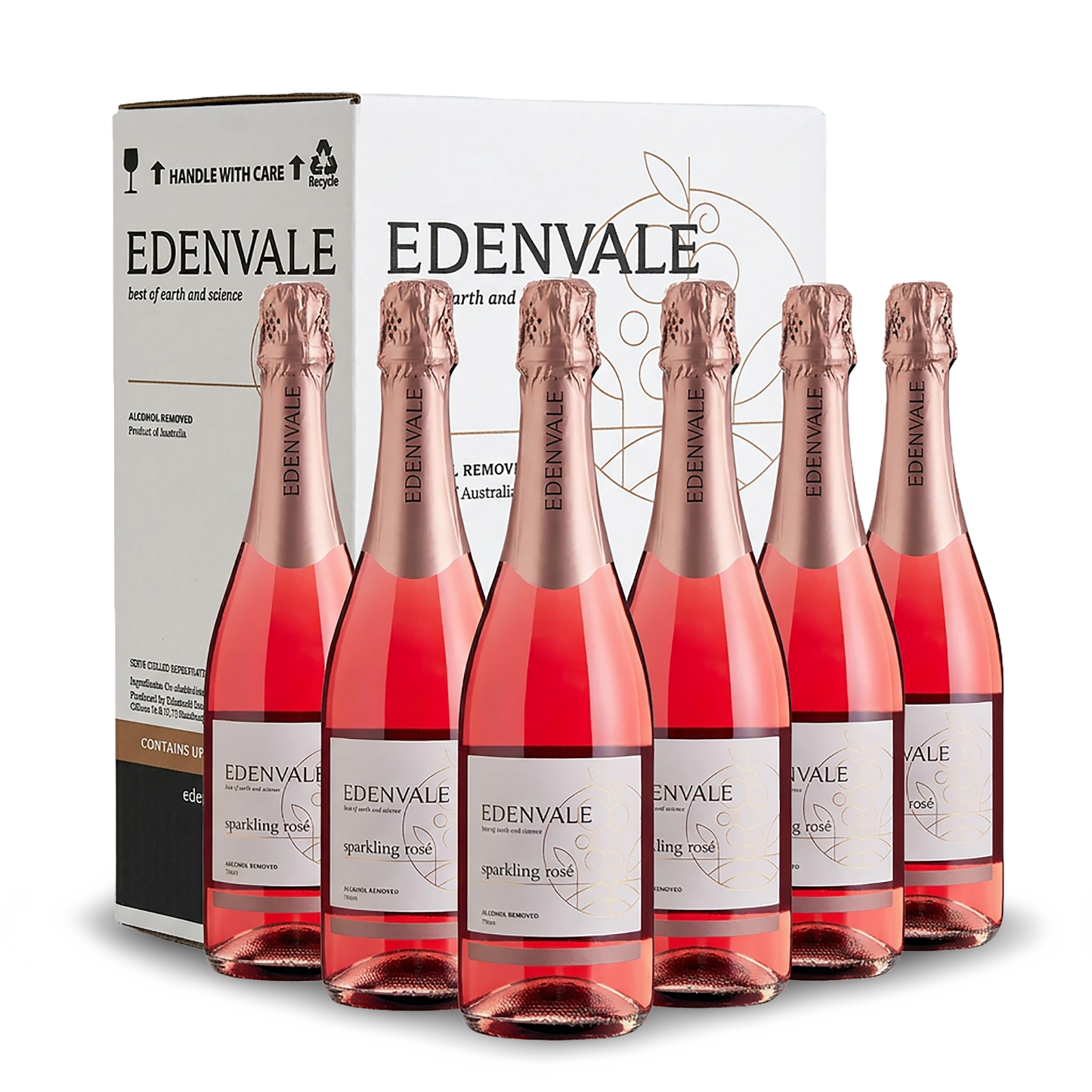 Edenvale Classic Collection Rosé 6-pack with carton — alcohol removed wine bulk buy