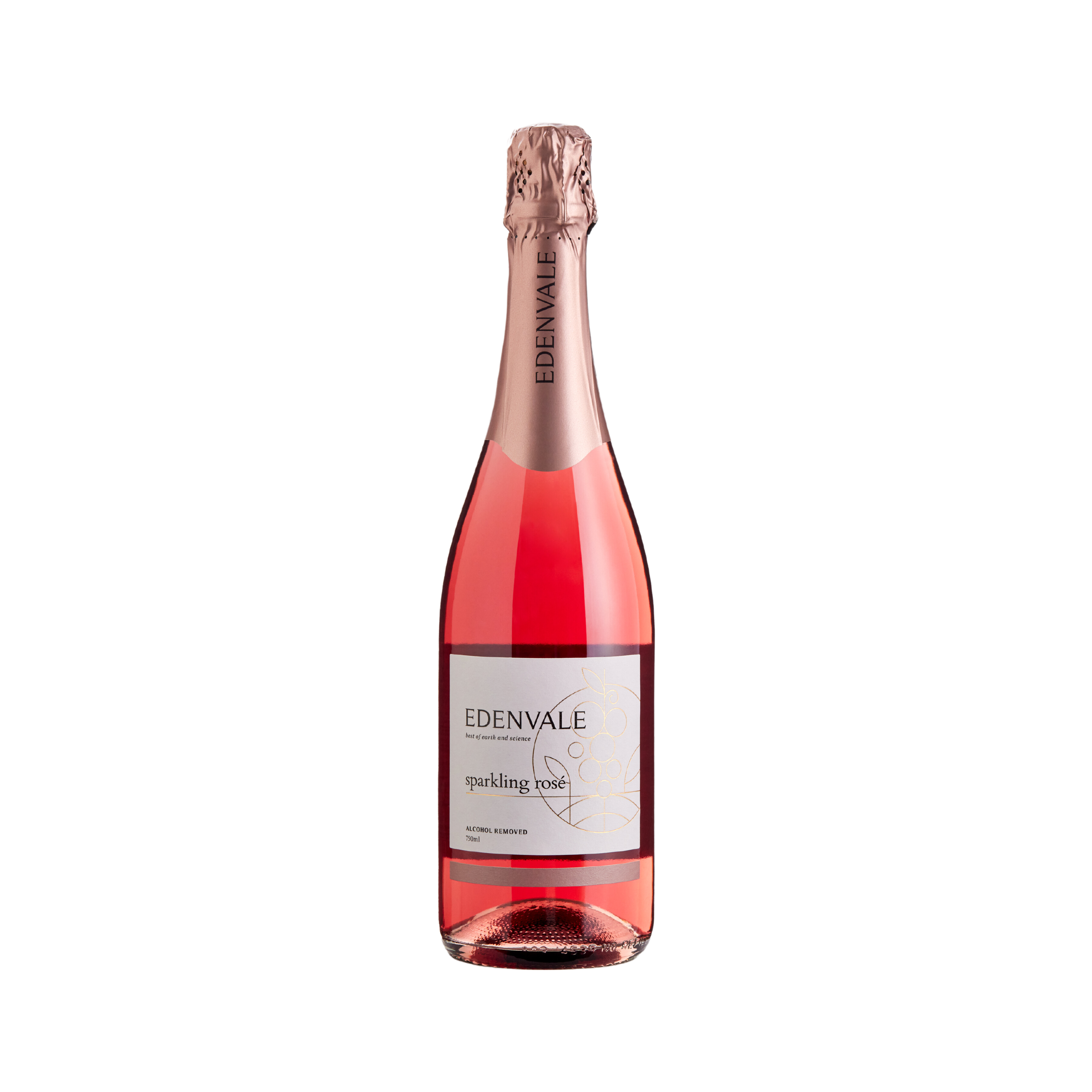 Edenvale Sparkling Rosé 750ml bottle — alcohol removed sparkling wine