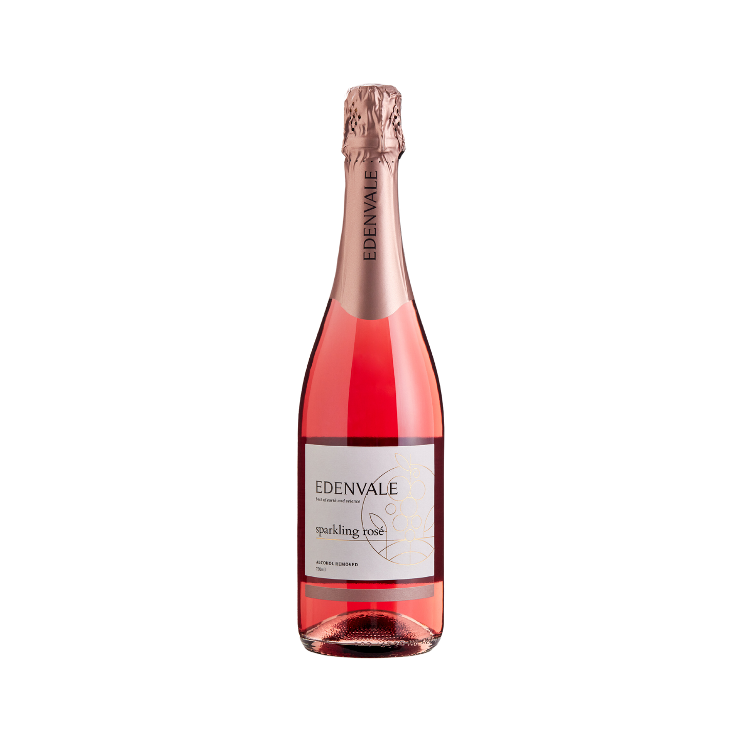 Edenvale Sparkling Rosé 750ml bottle — alcohol removed sparkling wine