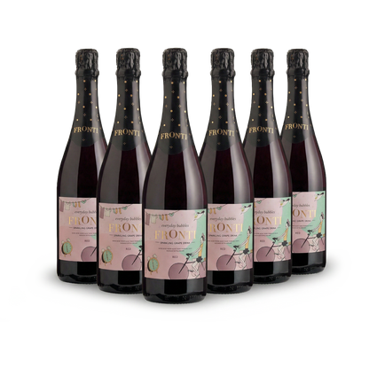 Fronti Red sparkling grape drink 6-pack — non-alcoholic everyday bubbles bulk buy