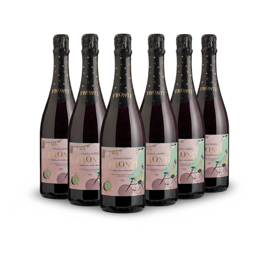 Fronti Red sparkling grape drink 6-pack — non-alcoholic everyday bubbles bulk buy