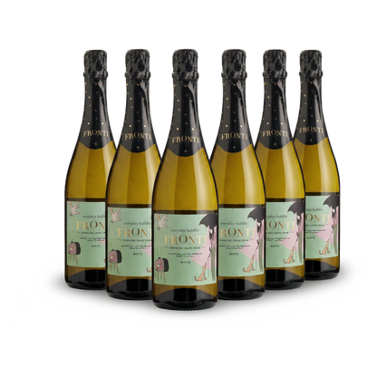 Fronti White sparkling grape drink 6-pack — non-alcoholic everyday bubbles bulk buy